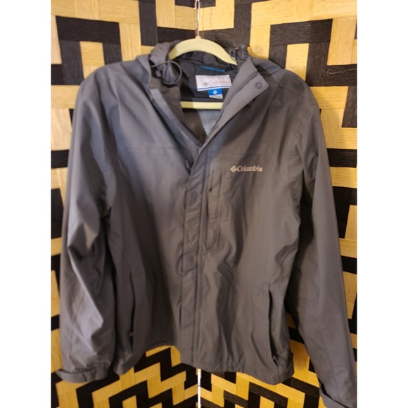 Men's Lightweight COLUMBIA Hooded‎ Jacket Nylon Windbreaker. Full Zip - Picture 1 of 4